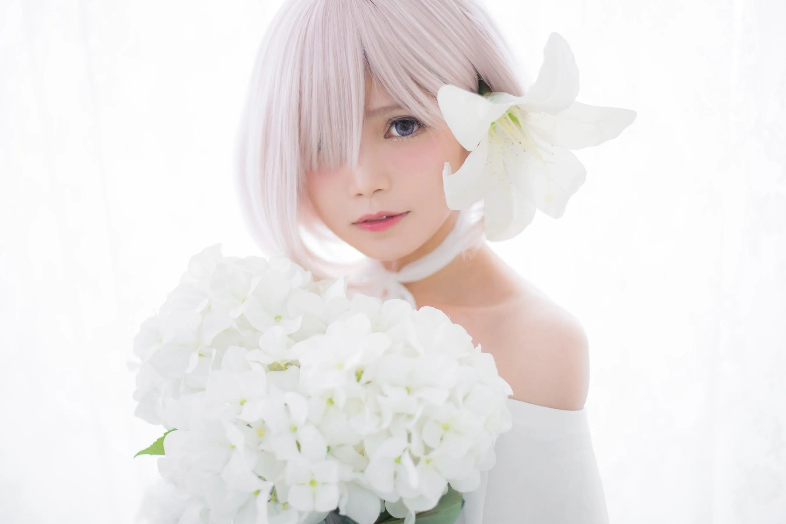 Miu只 – NO.05 Mashu White Dress [27P]插图3